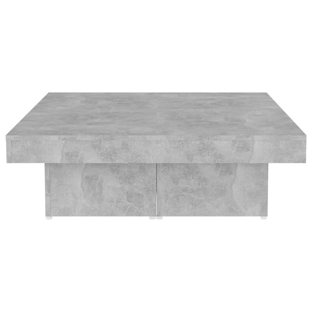 Stolić za kavu boja betona 90 x 90 x 28 cm konstruirano drvo