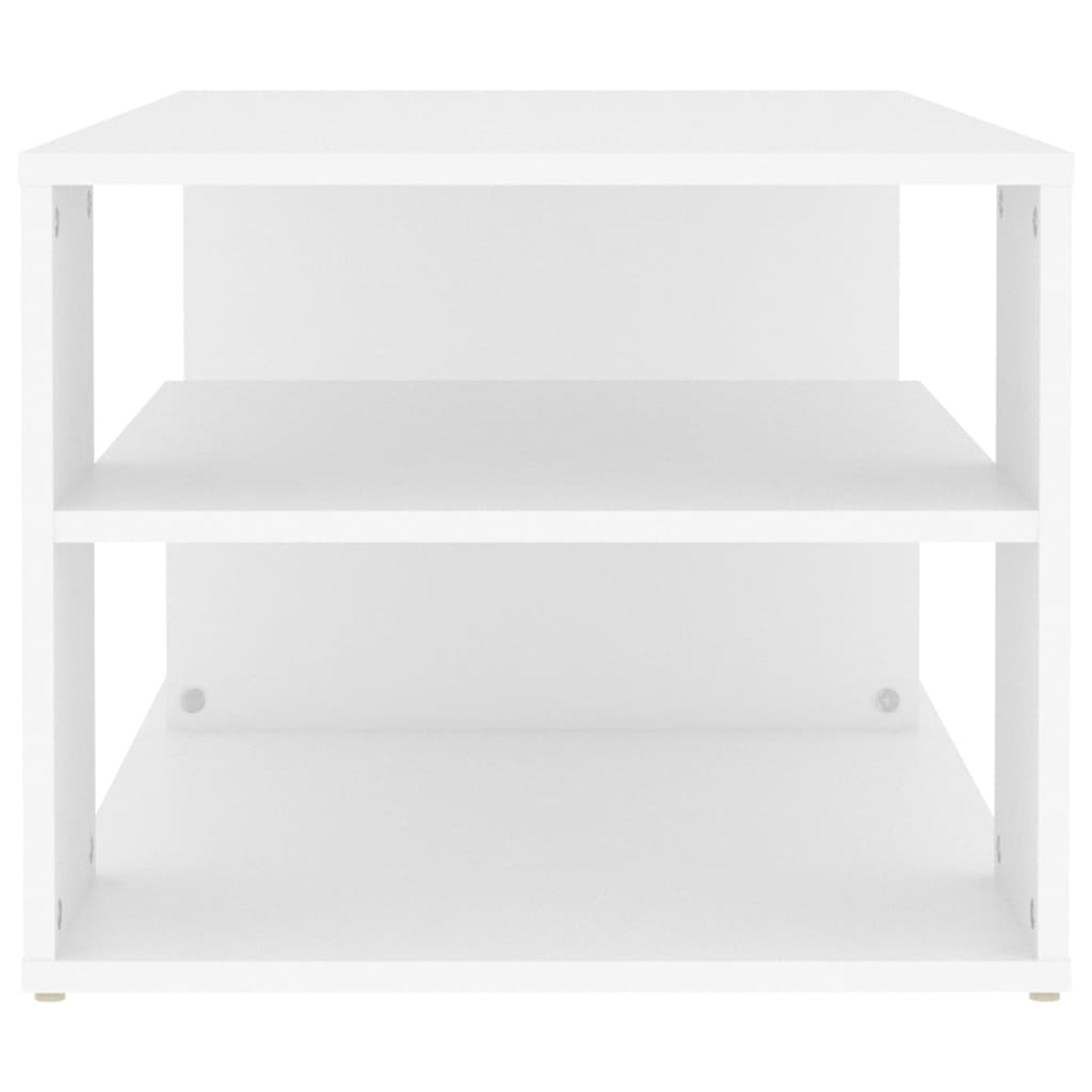 Stolić za kavu bijeli 100 x 50 x 40 cm od konstruiranog drva