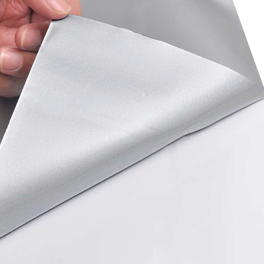 Folije za automobil 2 kom mat srebrne 100 x 150 cm+50 x 150 cm
