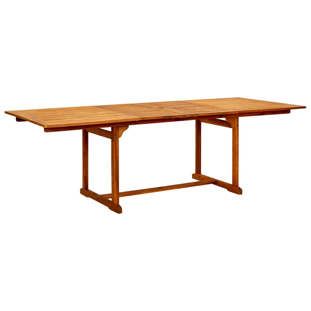 7-dijelni vrtni blagovaonski set od masivnog bagremovog drva 160-240 cm
