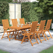 7-dijelni vrtni blagovaonski set od masivnog bagremovog drva 160-240 cm