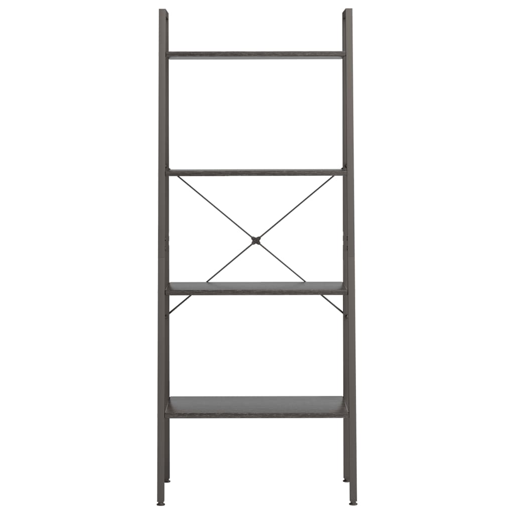 Samostojeće police s 4 razine crne 56 x 35 x 140 cm