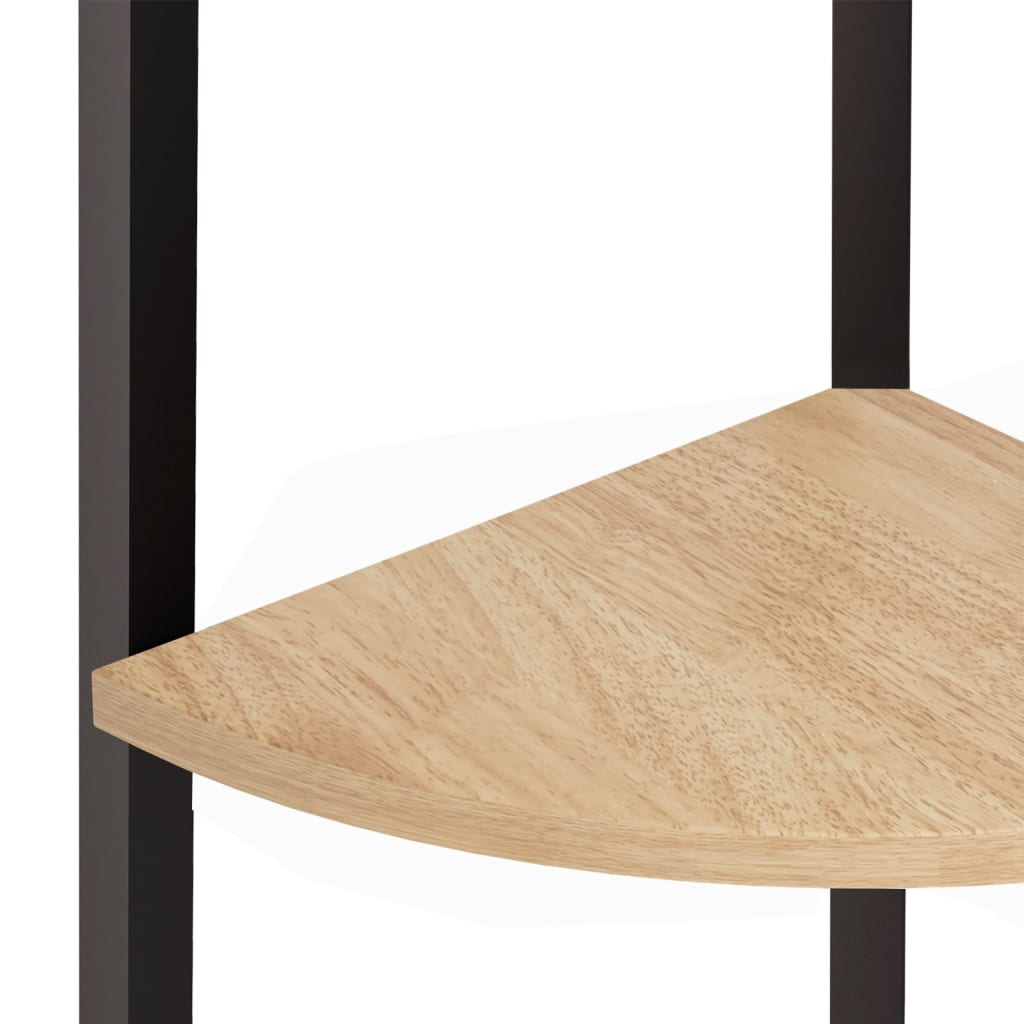 Kutne police s 5 razina svjetlosmeđe-crne 45,5 x 31,5 x 180 cm