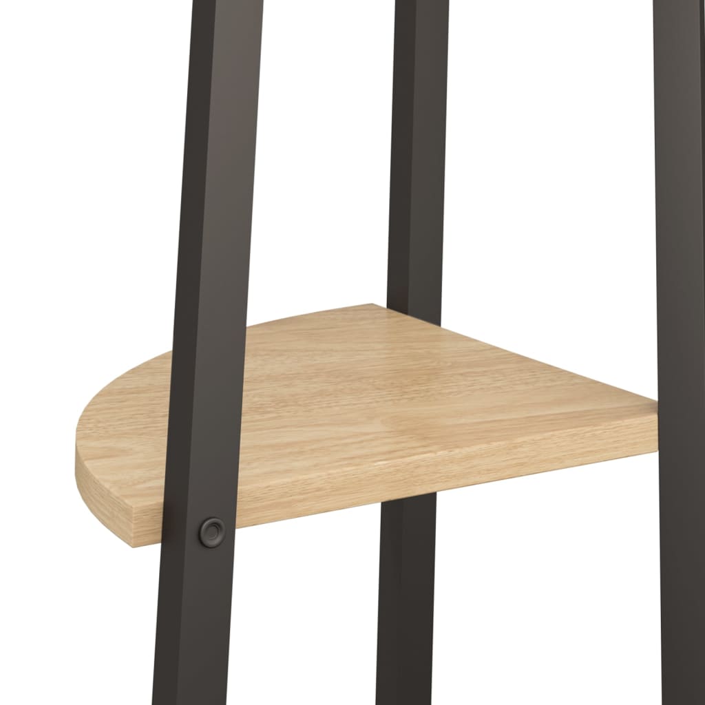 Kutne police s 5 razina svjetlosmeđe-crne 45,5 x 31,5 x 180 cm