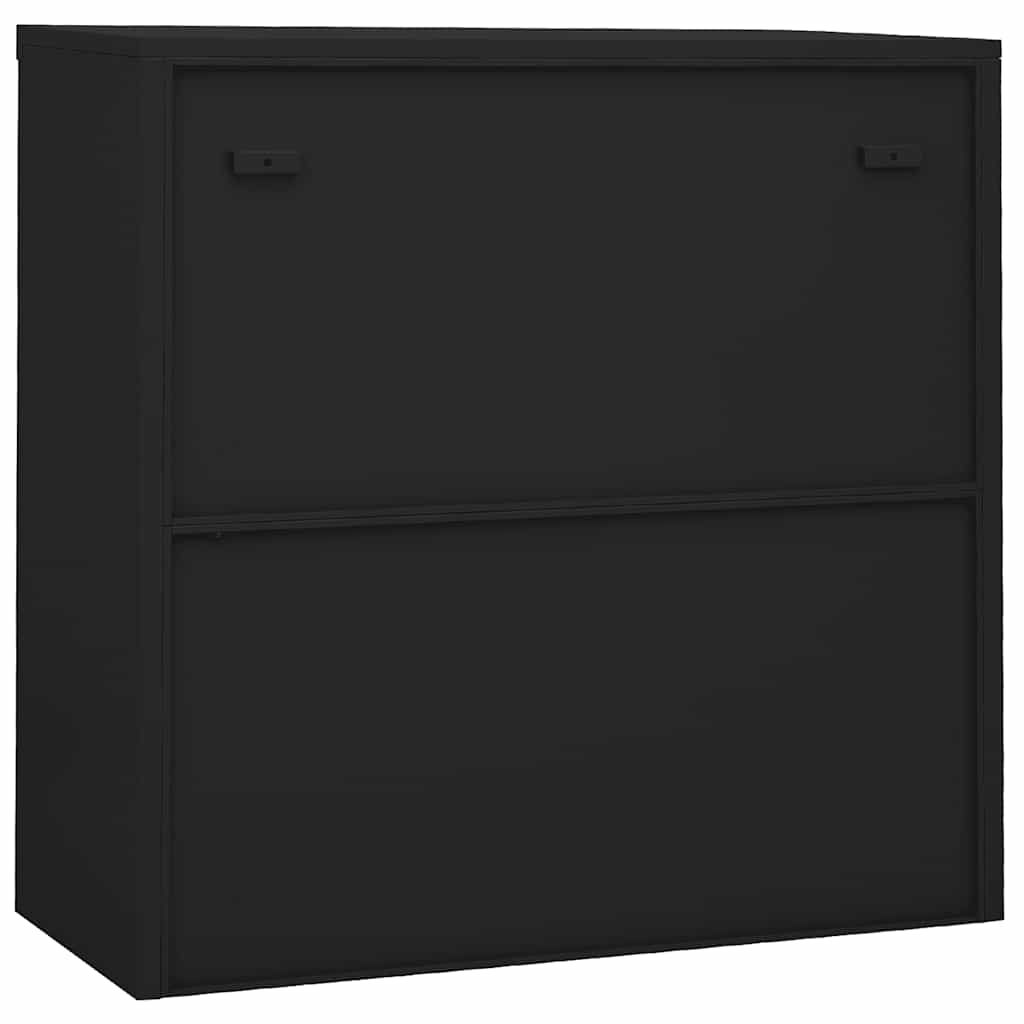 Uredski ormarić s kliznim vratima antracit 90x40x90 cm čelični
