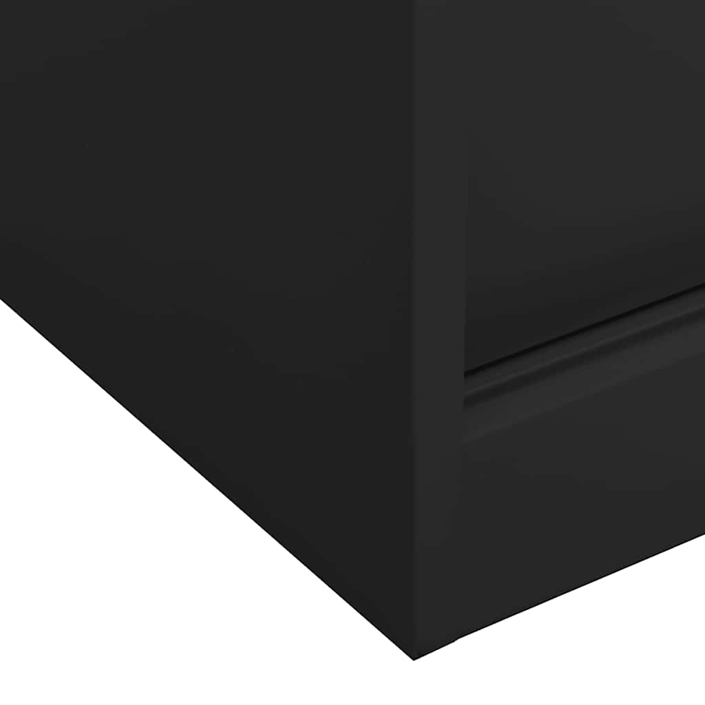 Uredski ormarić s kliznim vratima antracit 90x40x90 cm čelični