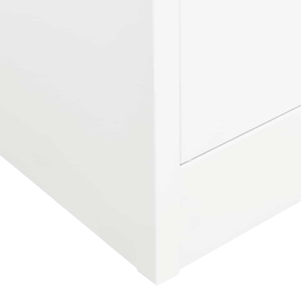 Ormar bijeli 80 x 50 x 180 cm čelični