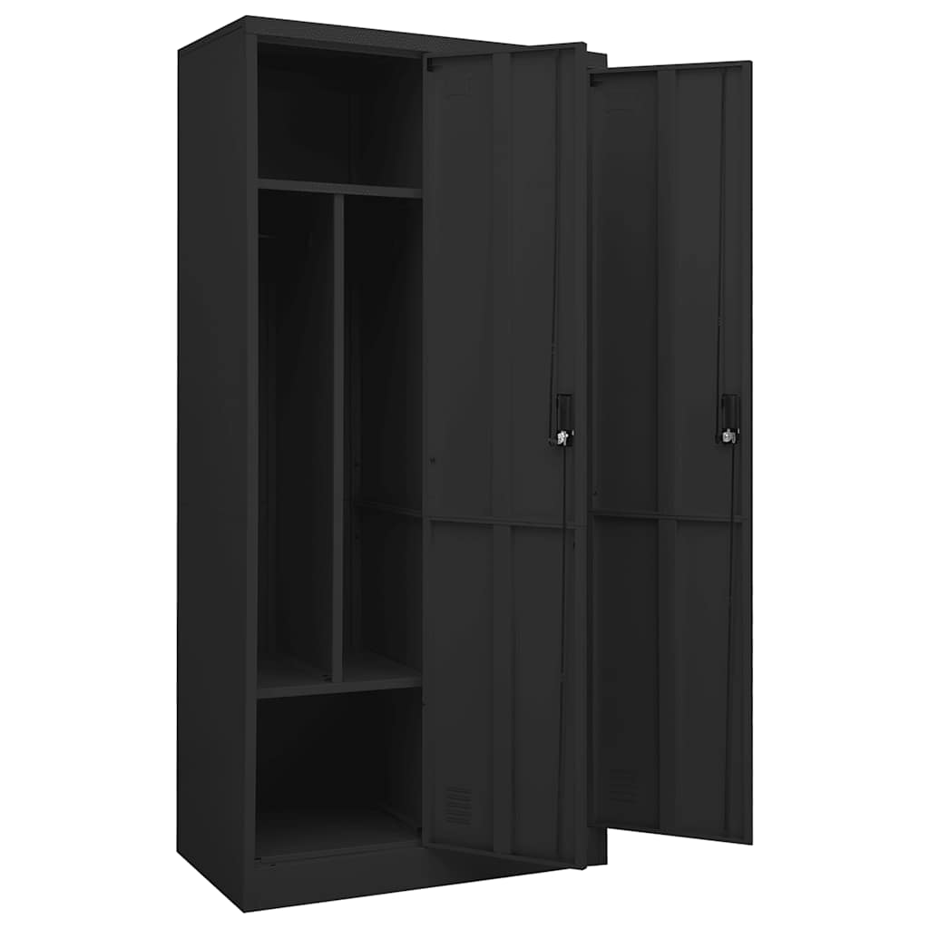 Ormar antracit 80 x 50 x 180 cm čelični