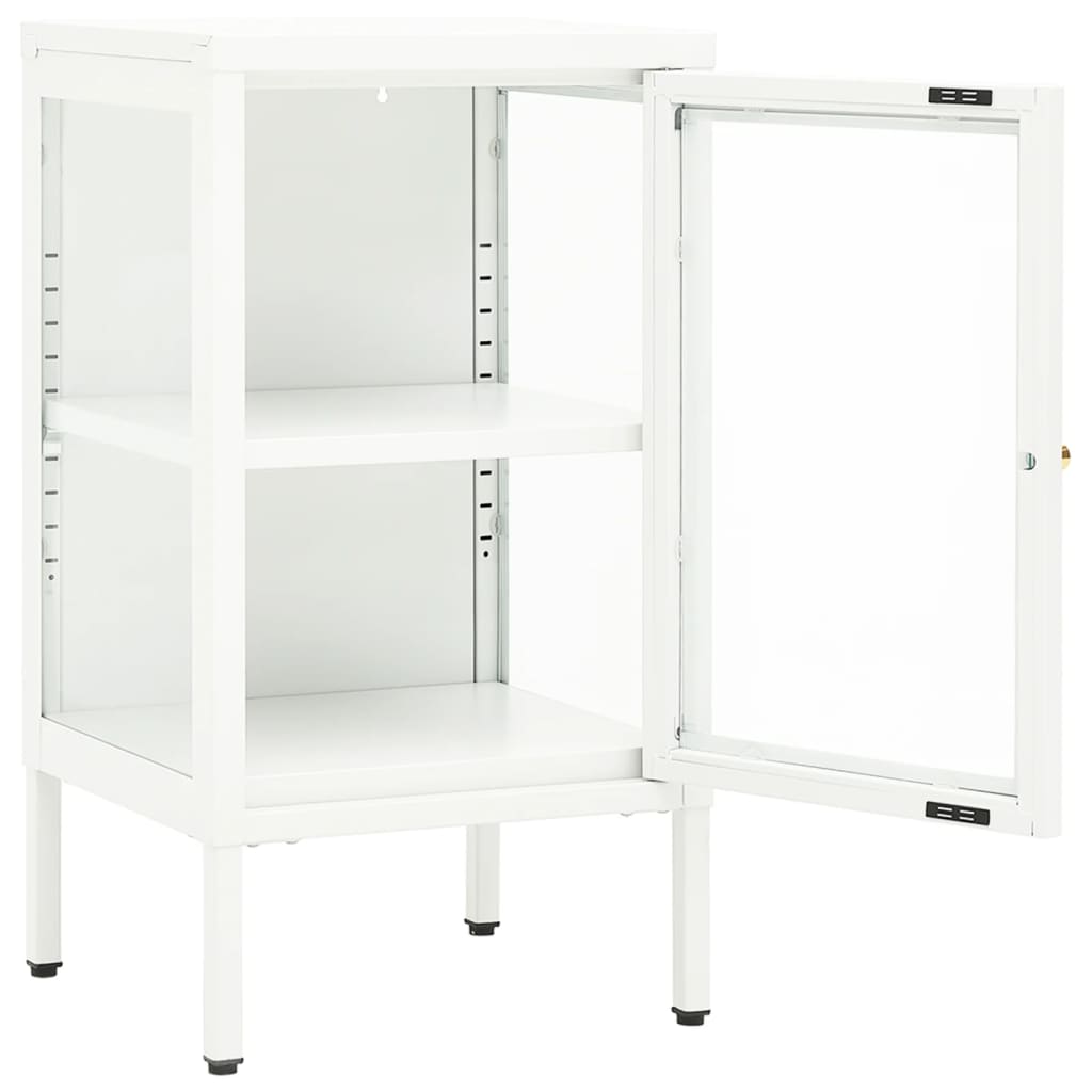 Komoda 38 x 35 x 70 cm od metala i stakla
