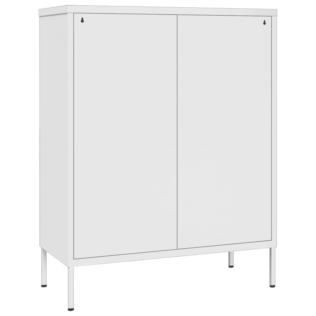 Ladičar bijeli 80 x 35 x 101,5 cm čelični