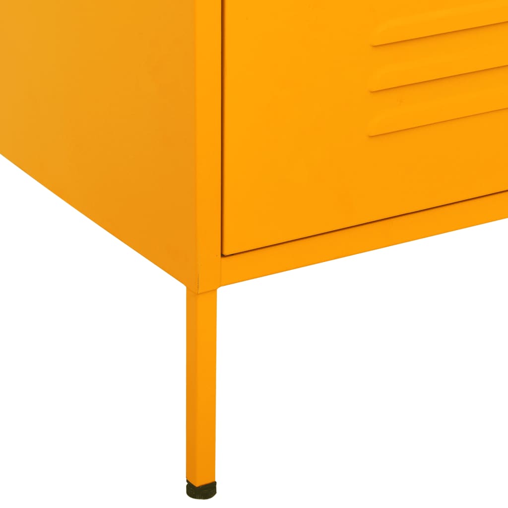 Ladičar boja senfa 80 x 35 x 101,5 cm čelični