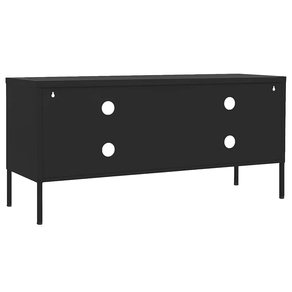 TV ormarić crni 105 x 35 x 50 cm čelični