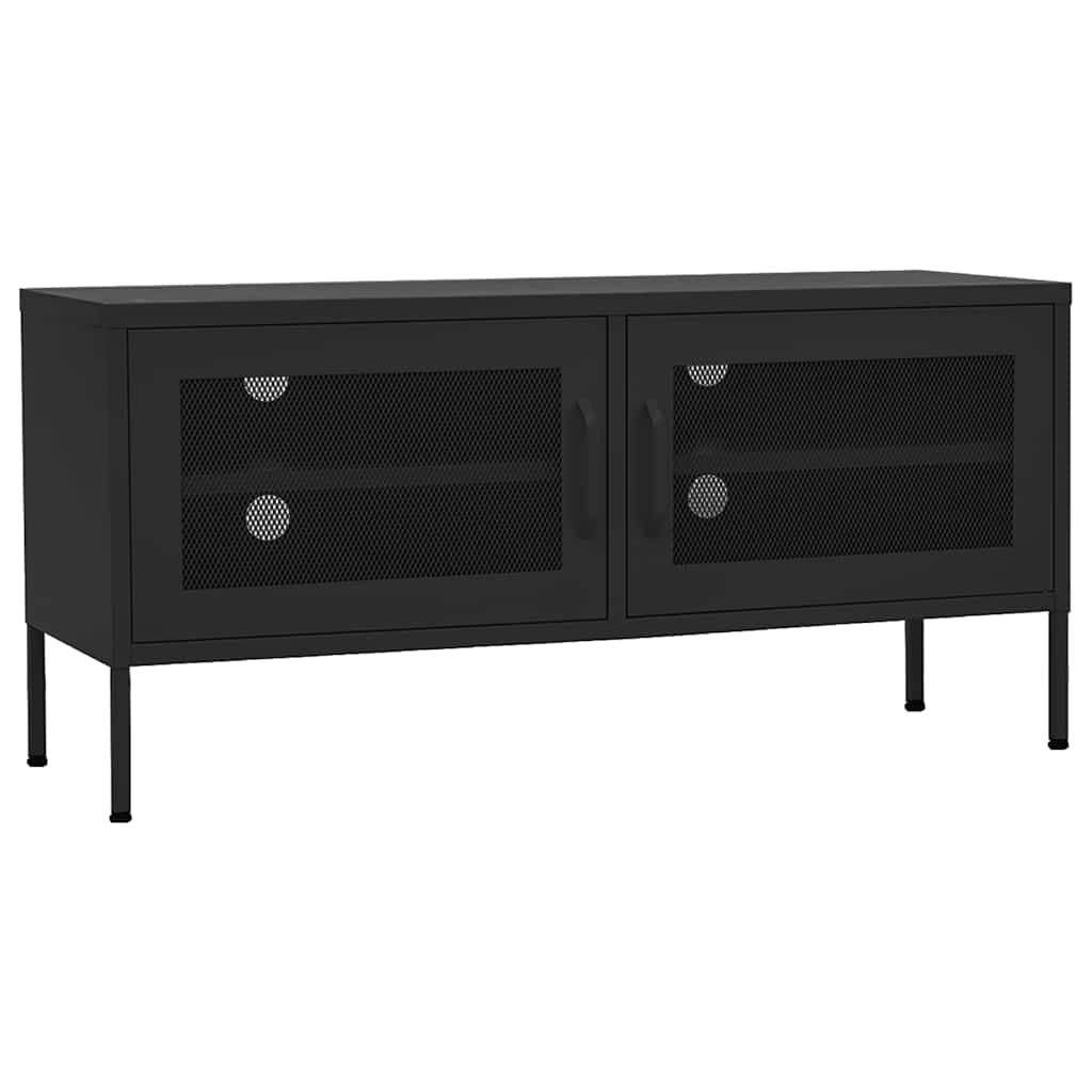 TV ormarić crni 105 x 35 x 50 cm čelični