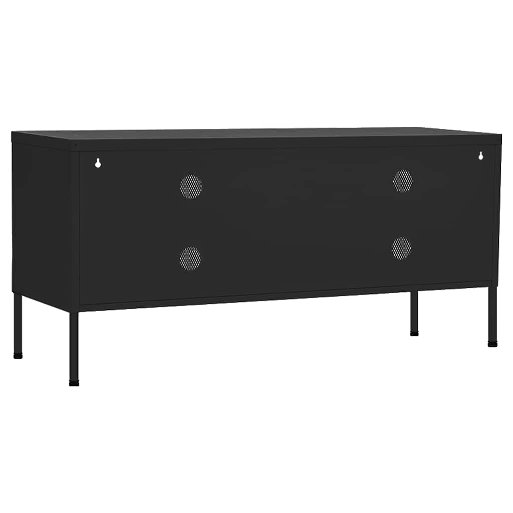 TV ormarić crni 105 x 35 x 50 cm čelični