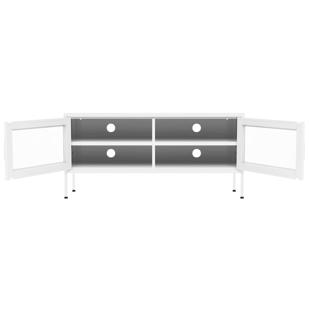 TV ormarić bijeli 105 x 35 x 50 cm čelični