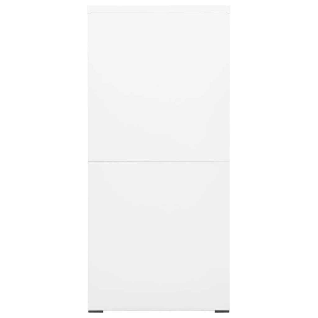 Ormarić za spise bijeli 46 x 62 x 133 cm čelični