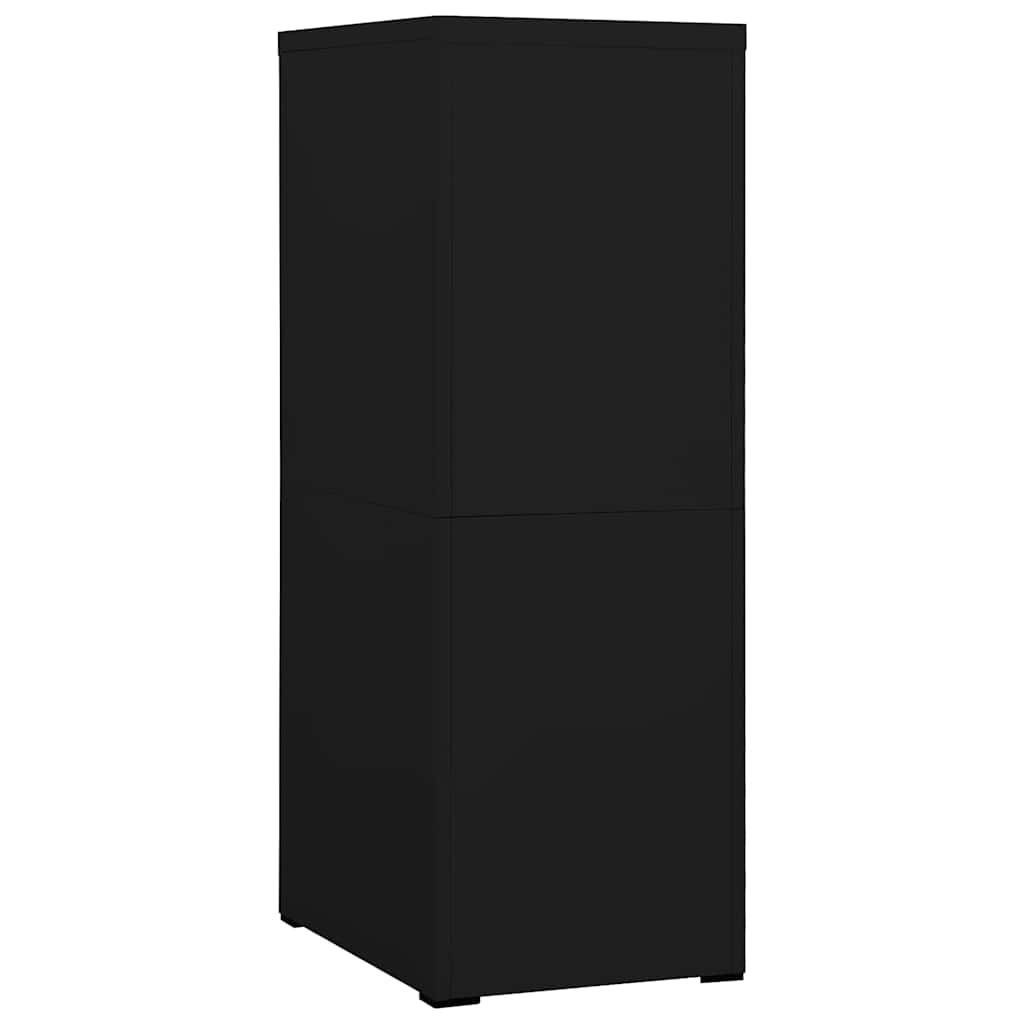 Ormarić za spise crni 46 x 62 x 133 cm čelični