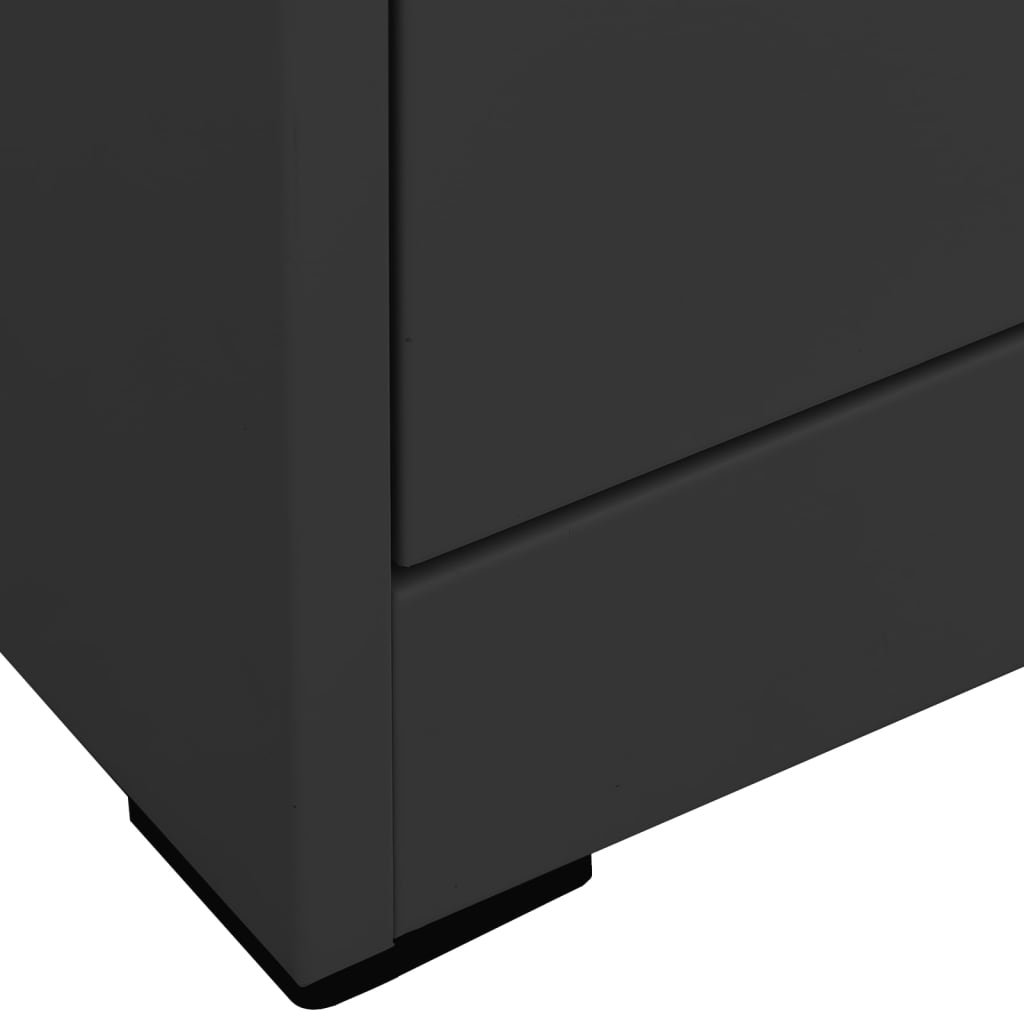 Ormarić za spise antracit 90 x 46 x 134 cm čelični