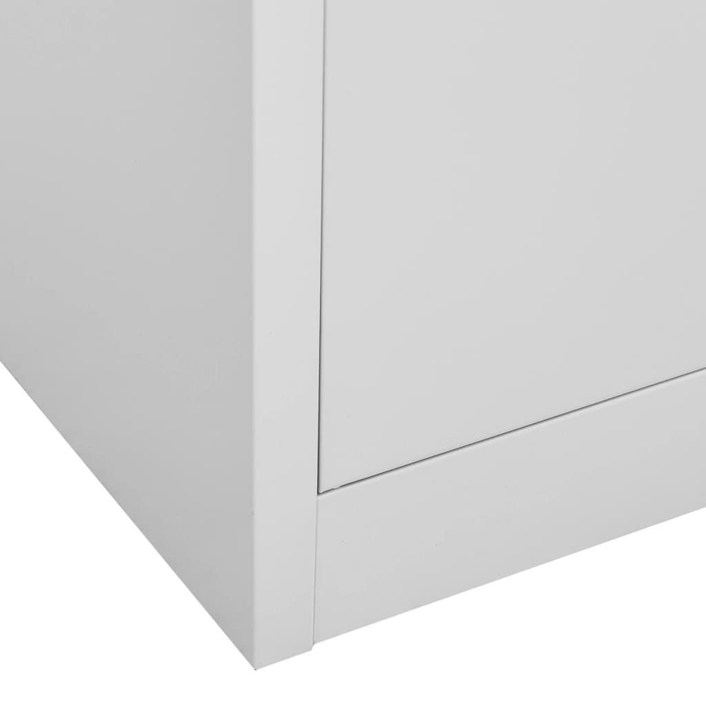 Uredski ormarić svjetlosivi 90 x 40 x 180 cm čelični