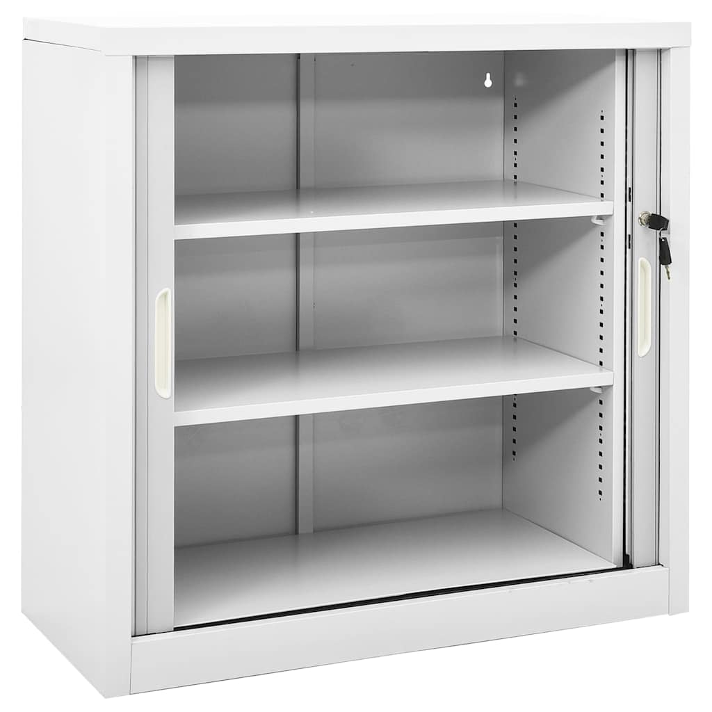 Ormarić s kliznim vratima sivi 90 x 40 x 90 cm čelični