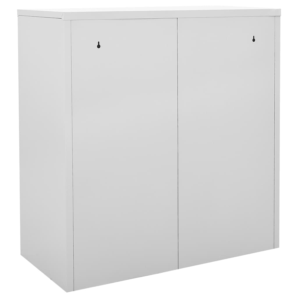 Ormarić s ključem svjetlosivi-crveni 90 x 45 x 92,5 cm čelični