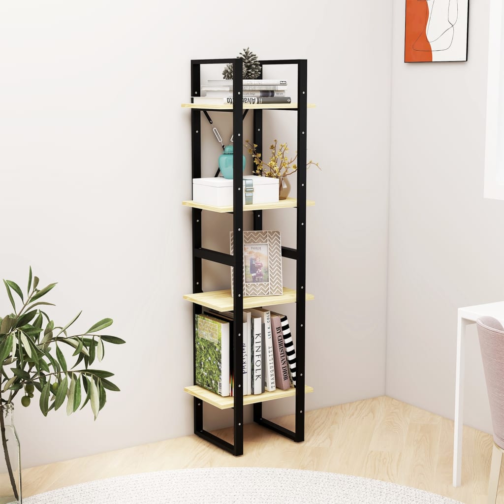 Ormarić za knjige s 4 razine 40 x 30 x 140 cm masivna borovina