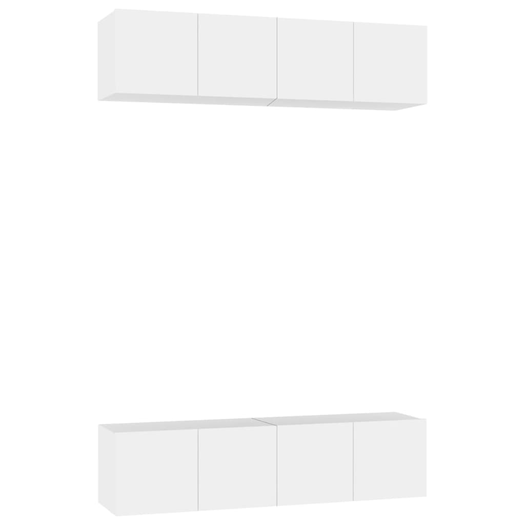 TV ormarići 4 kom bijeli 60 x 30 x 30 cm od konstruiranog drva