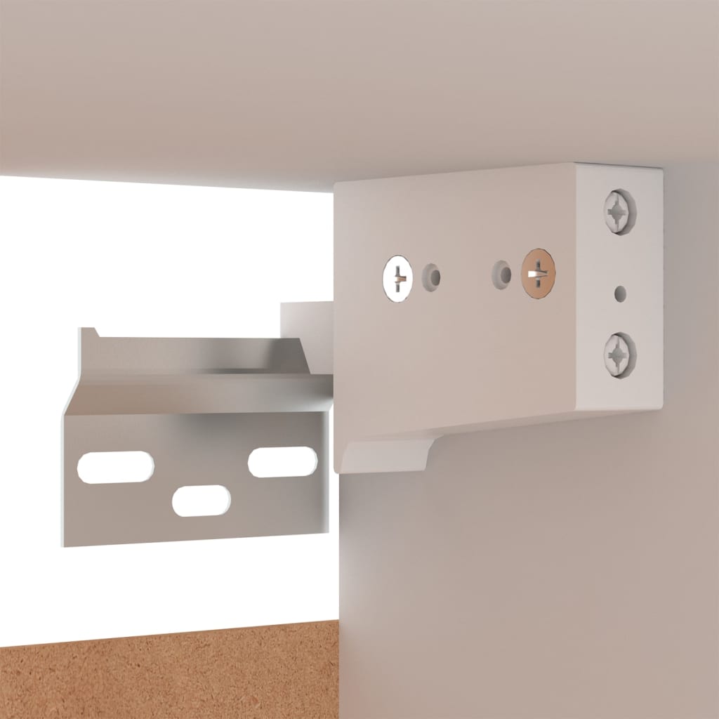 8-dijelni set TV ormarića bijeli od konstruiranog drva