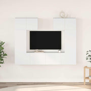 6-dijelni set TV ormarića bijeli od konstruiranog drva