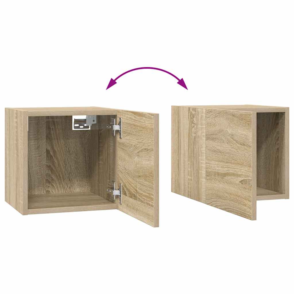 10-dijelni set TV ormarića boja hrasta sonome konstruirano drvo