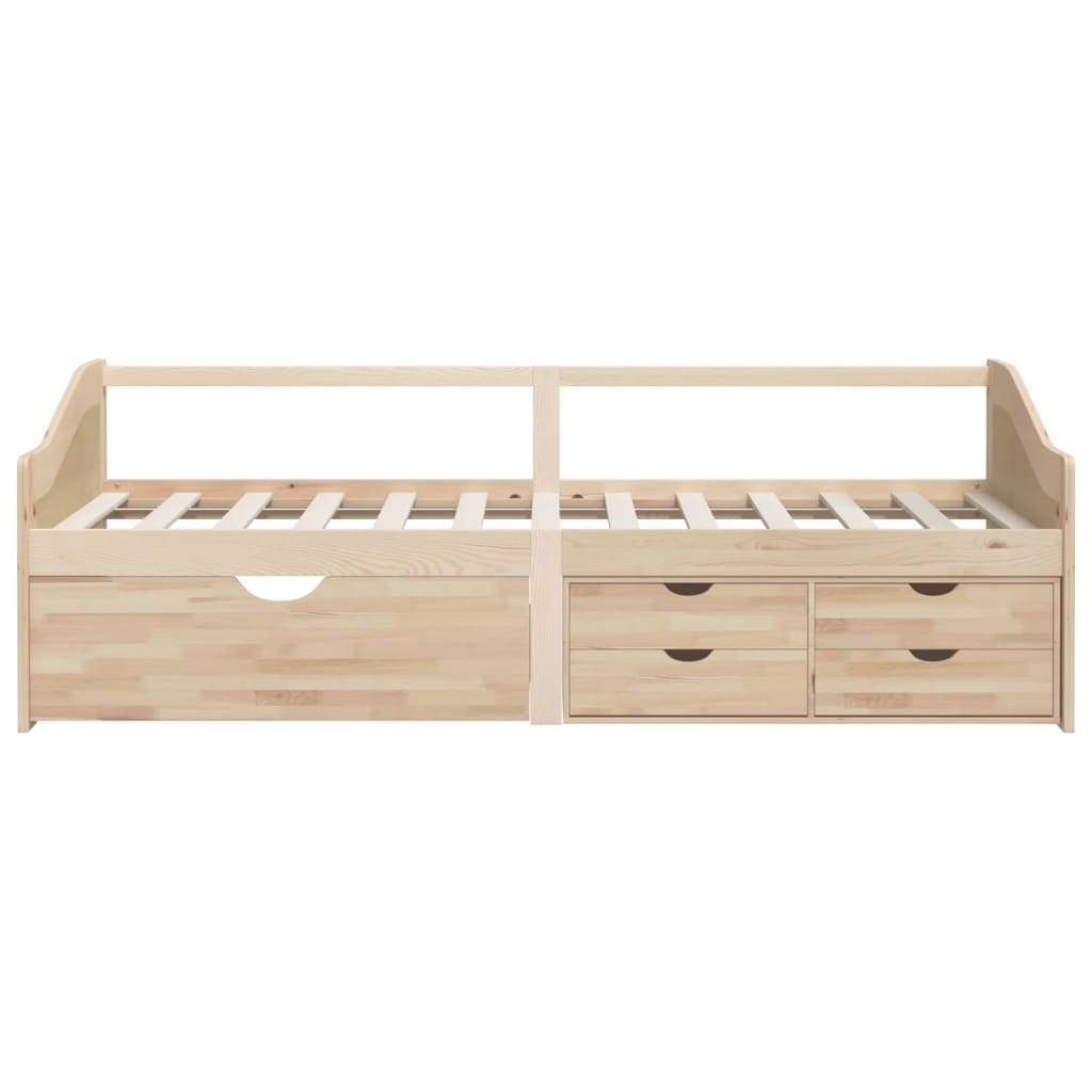 Trosjed / dnevni ležaj s ladicama 90x200 cm od masivne borovine