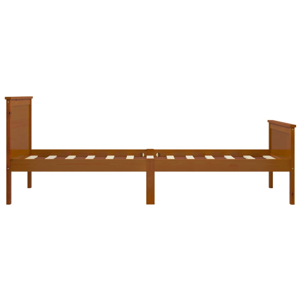 Okvir za krevet od masivne borovine boja meda 100 x 200 cm