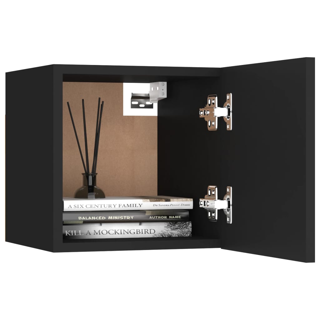 Noćni ormarići 2 kom crni 30,5 x 30 x 30 cm konstruirano drvo