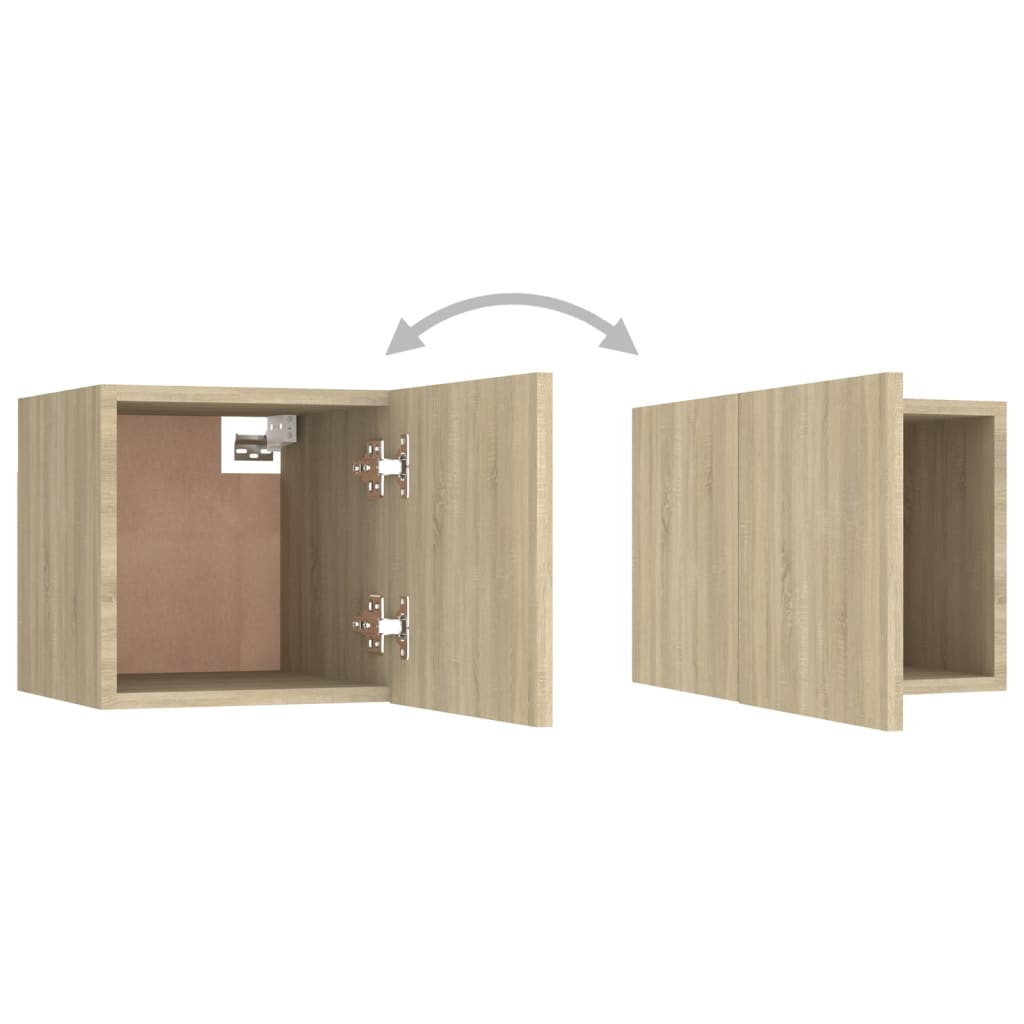 Noćni ormarić 2 kom boja hrasta 30,5x30x30 cm konstruirano drvo