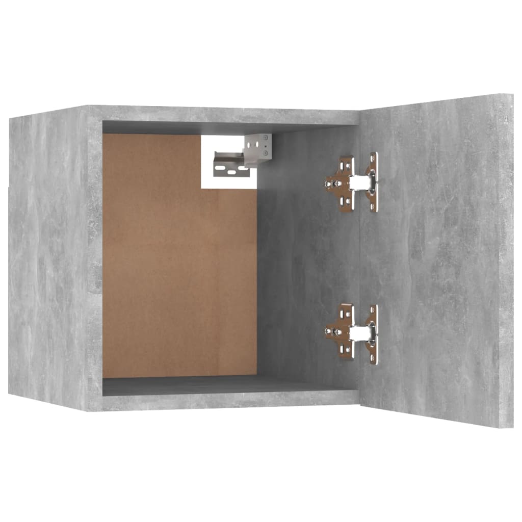 Noćni ormarić 2 kom boja betona 30,5x30x30 cm konstruirano drvo