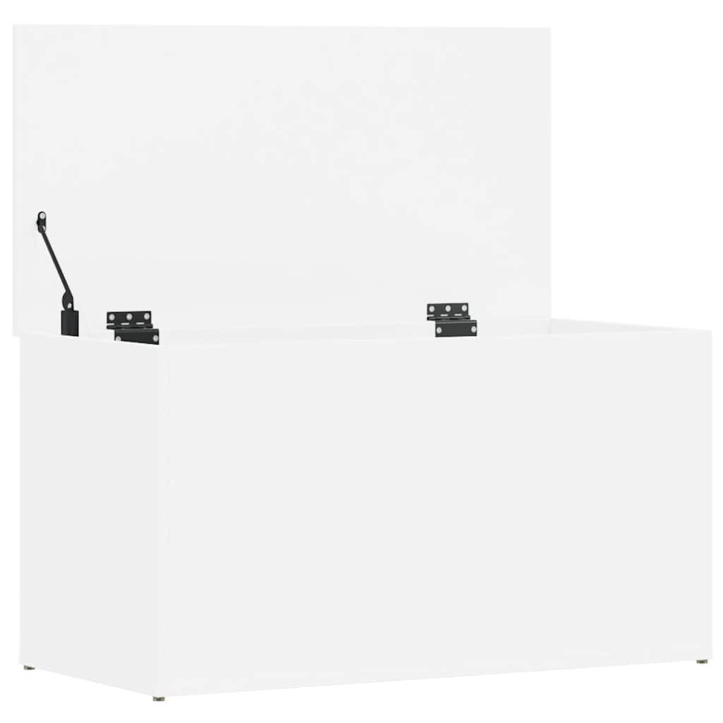 Škrinja za pohranu bijela 84 x 42 x 46 cm od konstruiranog drva