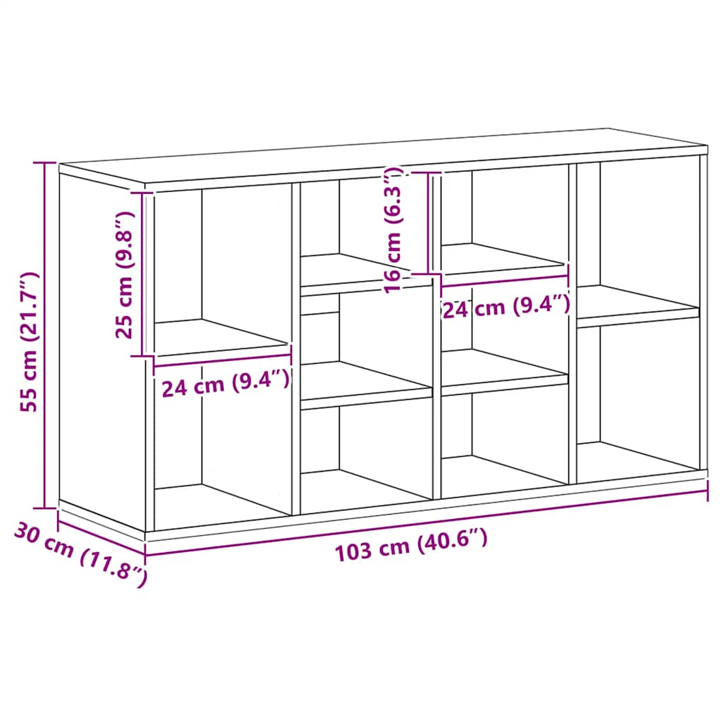 Klupa za cipele crna 103 x 30 x 55 cm od konstruiranog drva