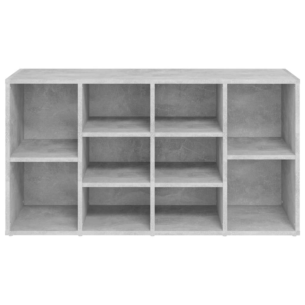 Klupa za cipele boja betona 103x30x55 cm konstruirano drvo