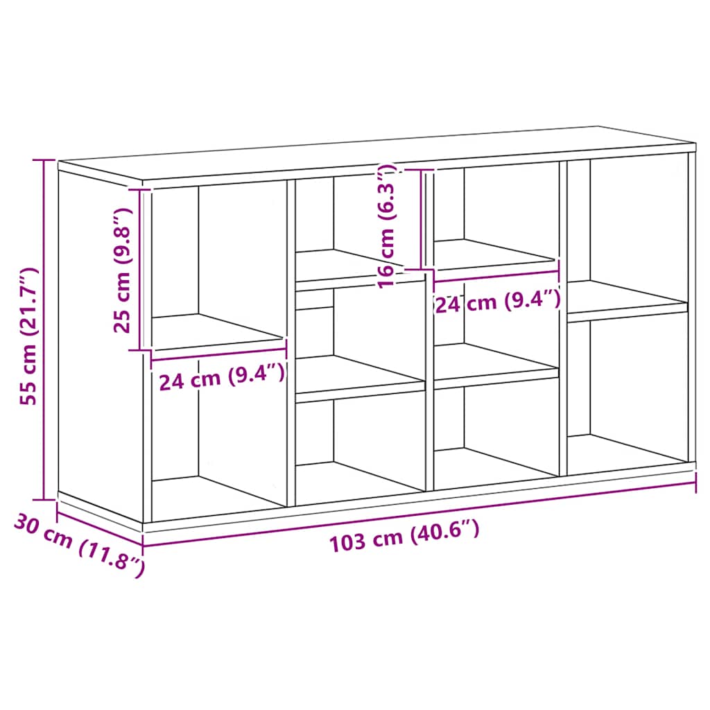 Klupa za cipele boja betona 103x30x55 cm konstruirano drvo