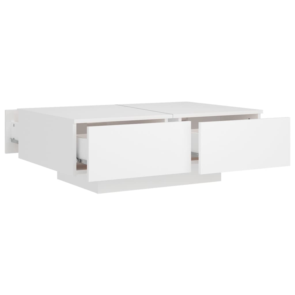 Stolić za kavu bijeli 90 x 60 x 31 cm od konstruiranog drva