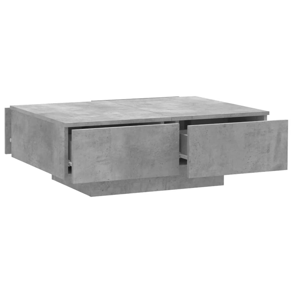 Stolić za kavu boja betona 90 x 60 x 31 cm konstruirano drvo