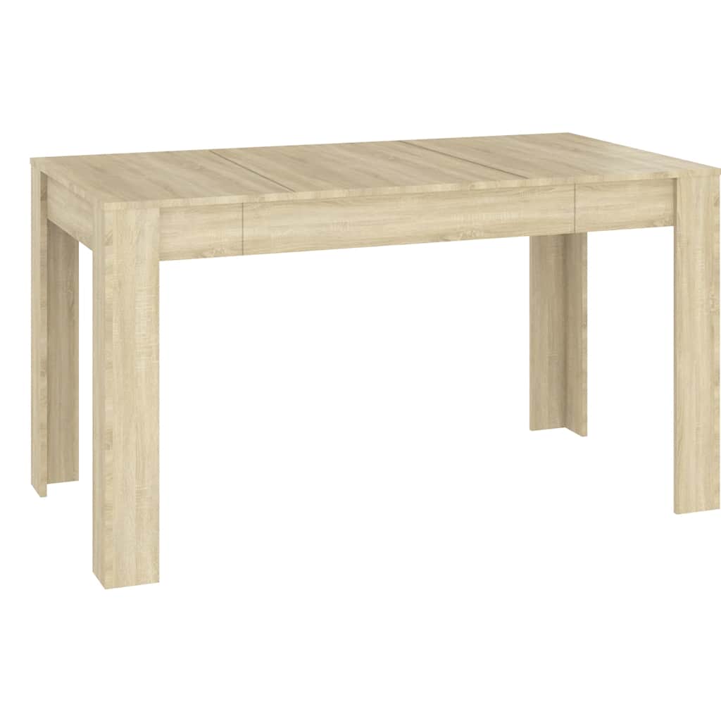 Blagovaonski stol boja hrasta sonome 140 x 74,5 x 76 cm iverica