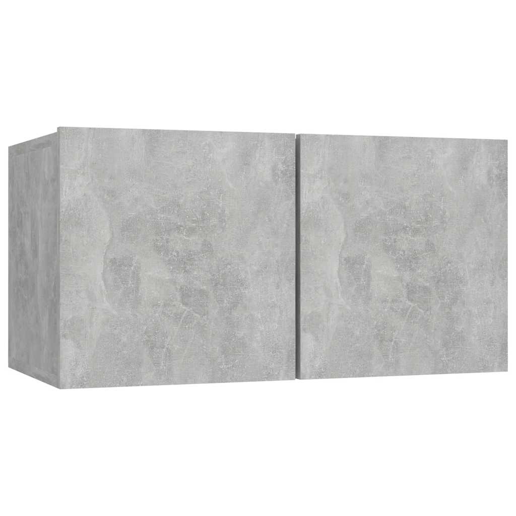 Viseći TV ormarići 2 kom siva boja betona 60 x 30 x 30 cm