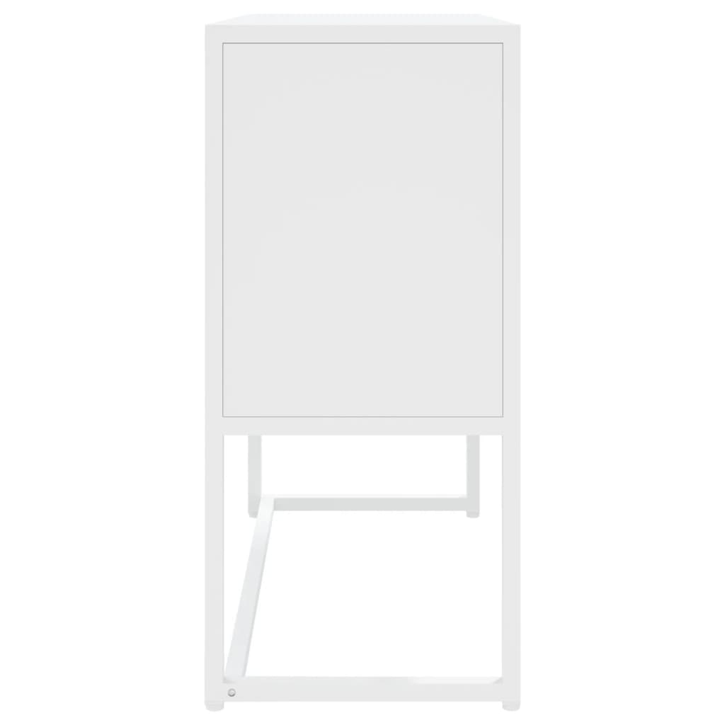 Komoda bijela 75 x 35 x 75 cm čelična