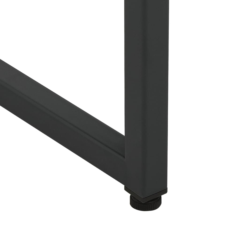 Visoka komoda crna 80 x 35 x 135 cm čelična