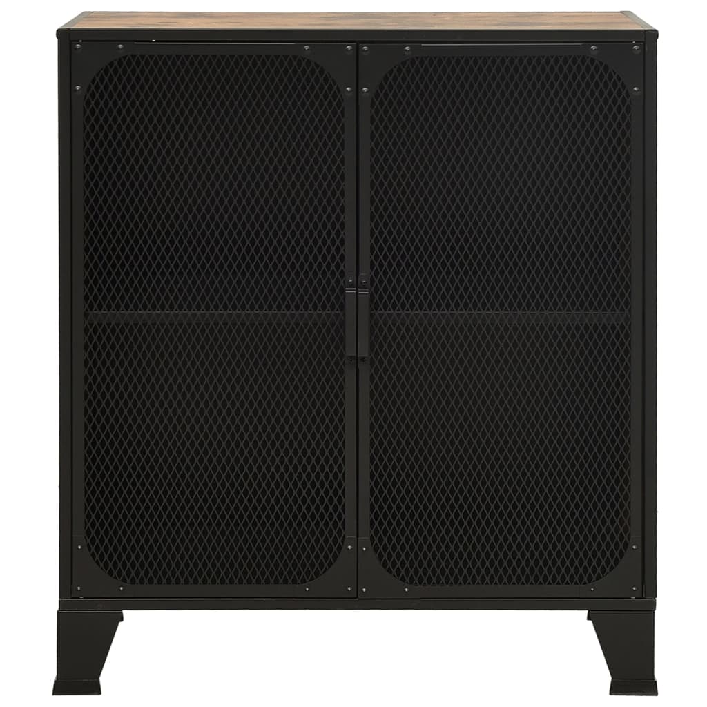 Ormarić za pohranu rustično smeđi 72 x 36 x 82 cm metal i MDF