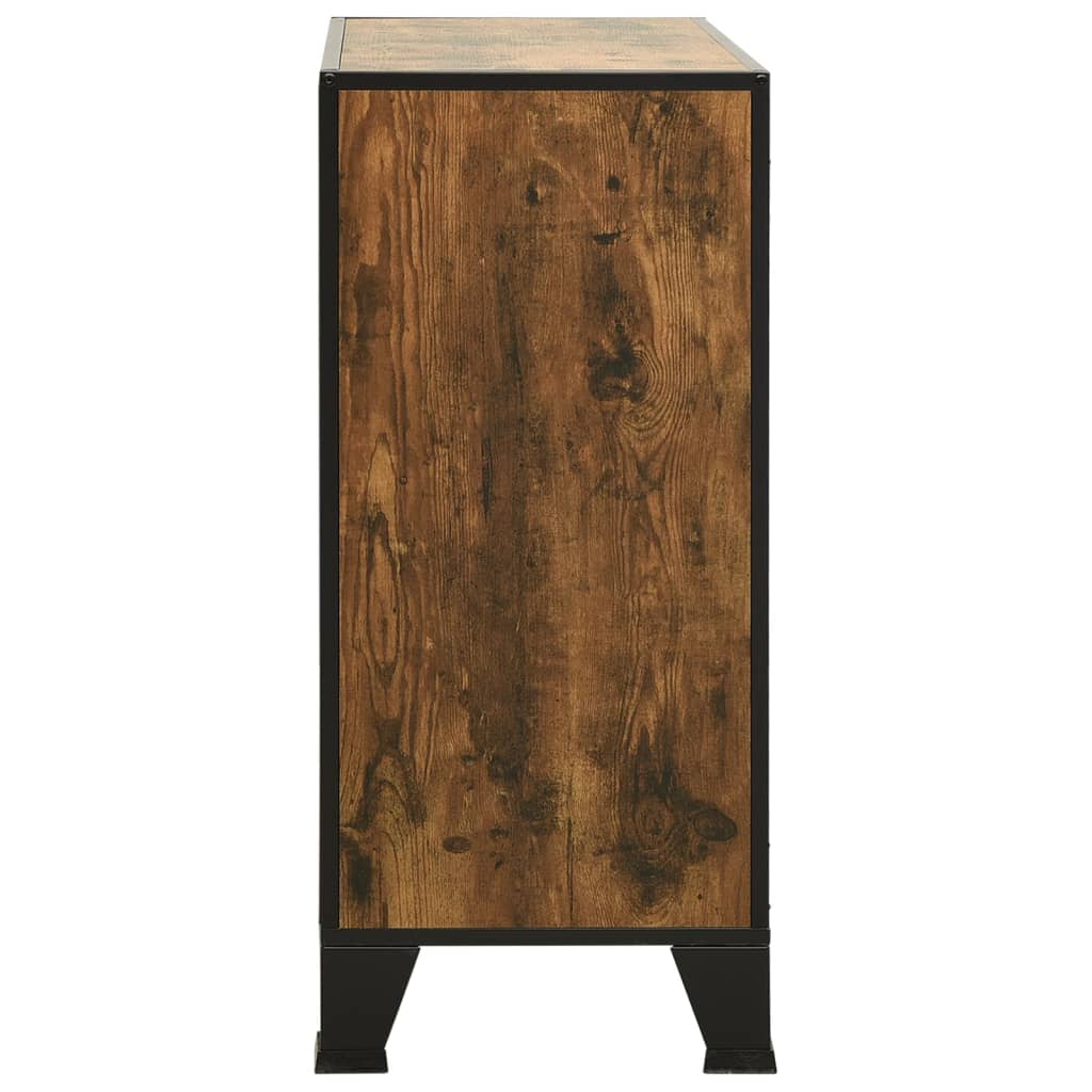 Ormarić za pohranu rustično smeđi 72 x 36 x 82 cm metal i MDF