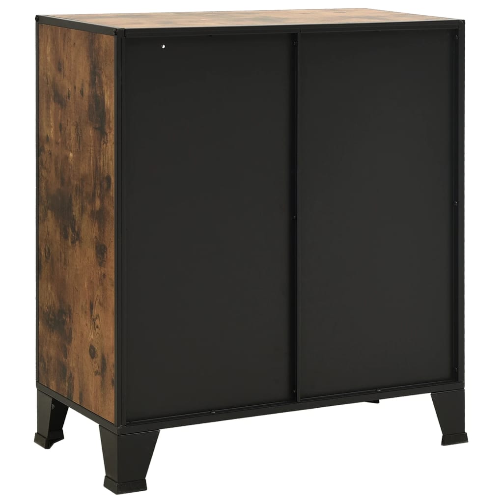 Ormarić za pohranu rustično smeđi 72 x 36 x 82 cm metal i MDF