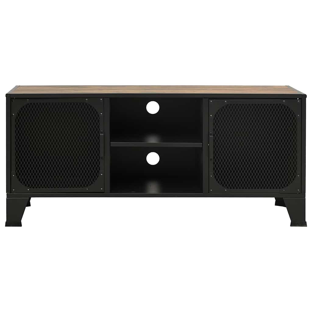 TV ormarić rustični smeđi 105 x 36 x 47 cm od metala i MDF-a