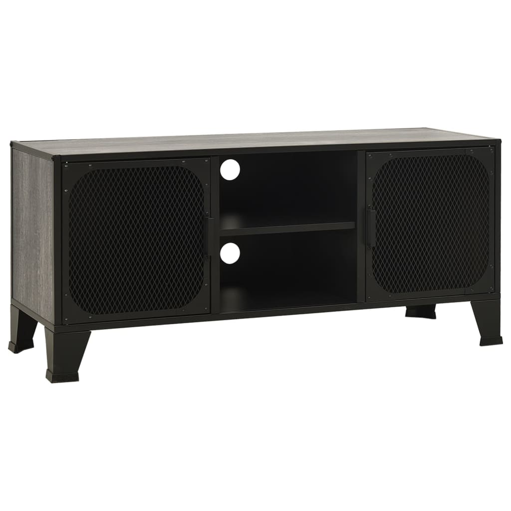 TV ormarić sivi 105 x 36 x 47 cm od metala i MDF-a